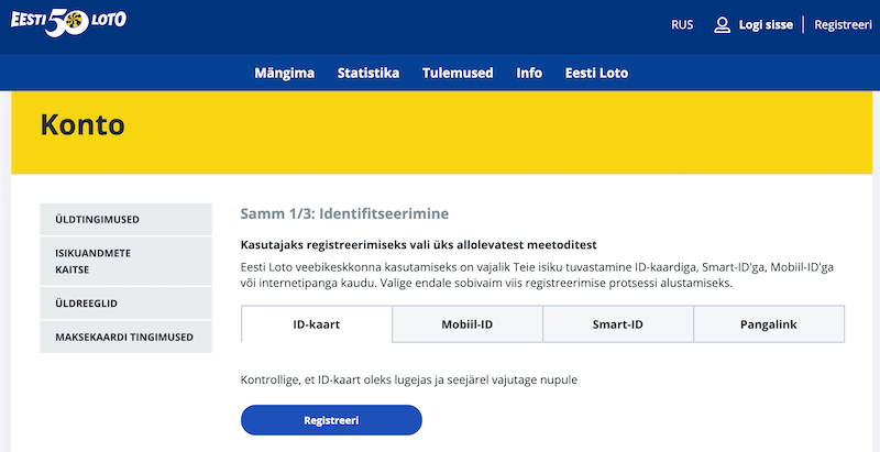 eesti loto registreerimine